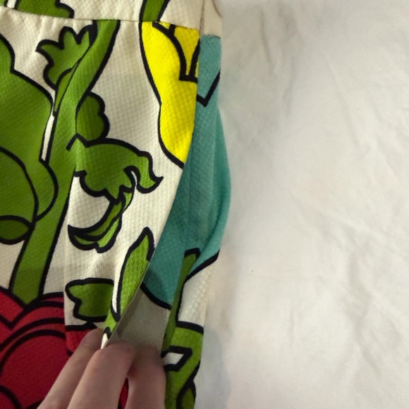 Vintage MOSCHINO CHEAP & CHIC Mod Floral Mini Skirt Flare RARE 8 - Picture 11 of 14